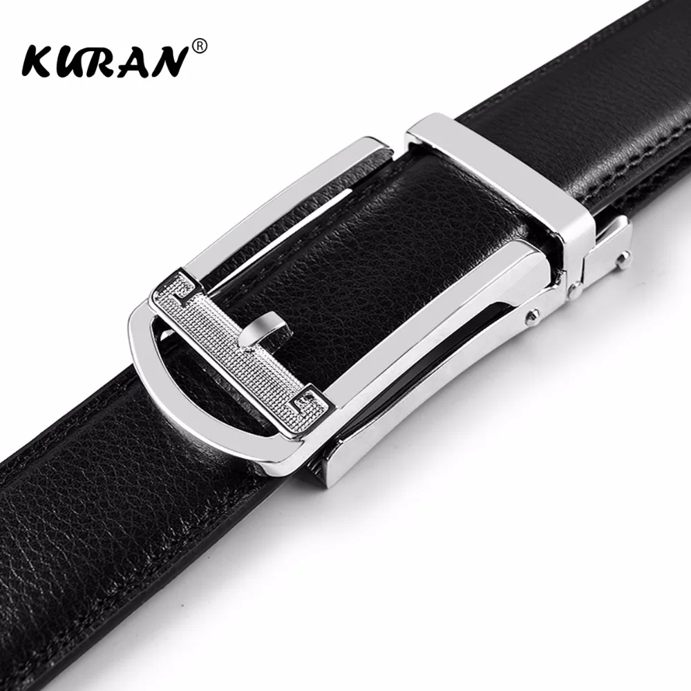 Новое прибытие Мужчины Автоматическая пряжкой брендовые дизайнерские кожаные