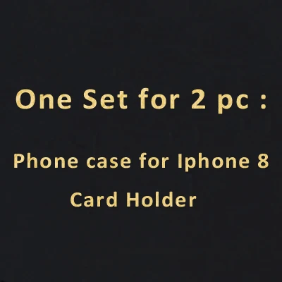 For Iphone 8 Hiram Beron сделай свой собственный бумажник для карт чехол croco с узким карманом для карт Рождественский подарок Прямая поставка - Цвет: For Iphone 8