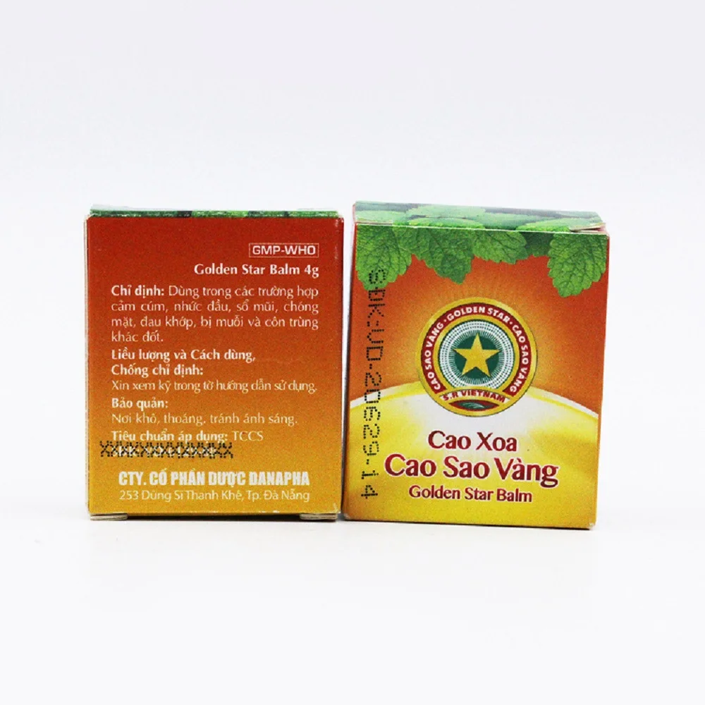 Вьетнамский ментол-бальзам Golden Star Tiger для холодной головной боли головокружений