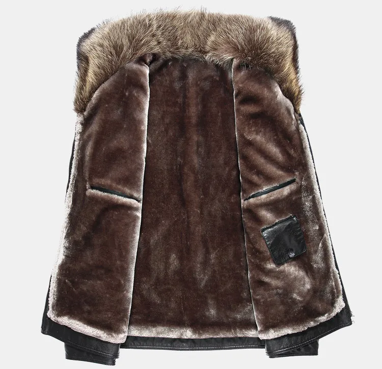 Осенняя деловая куртка с шерстяной подкладкой Мужская Толстая мотоциклетная 4XL