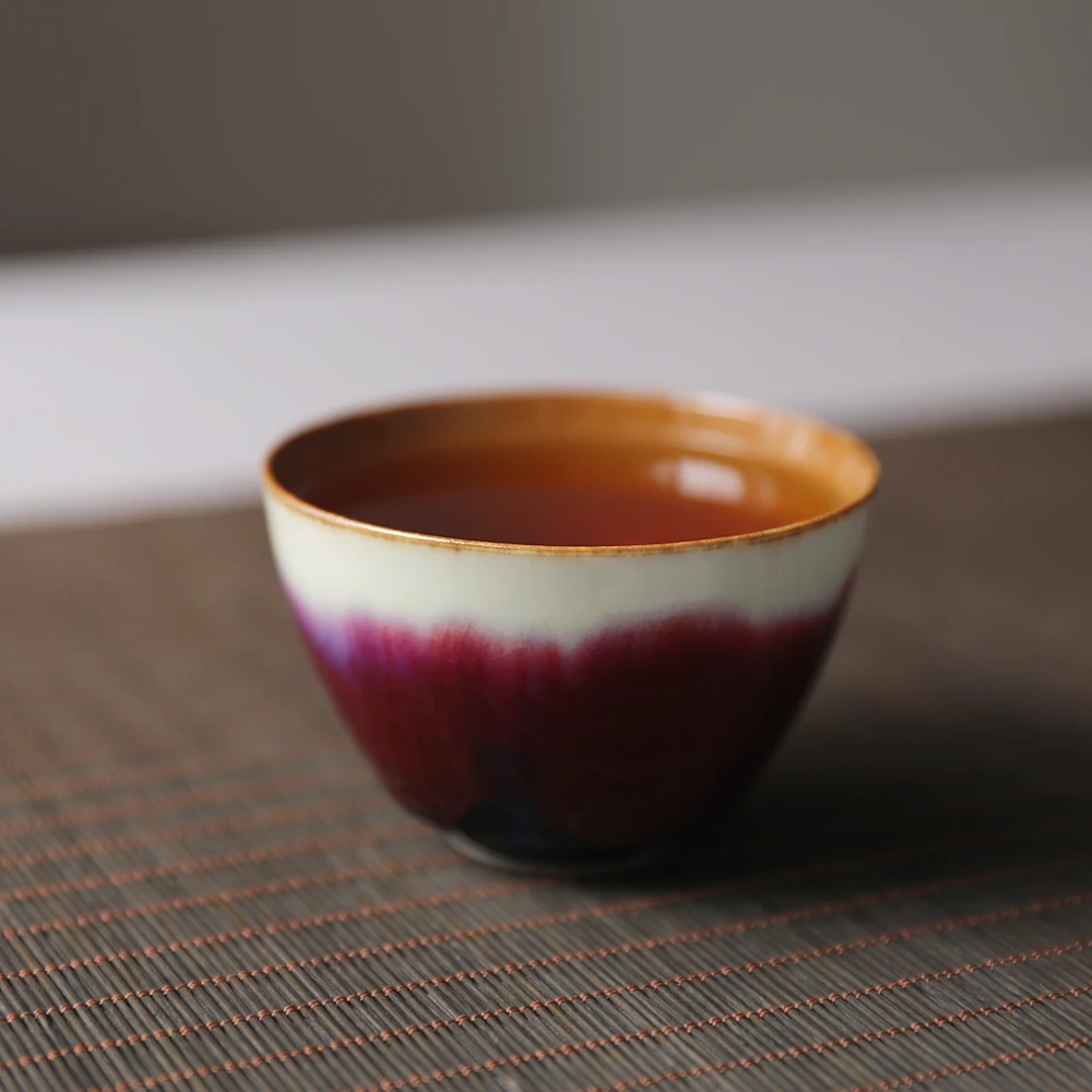 100 мл Цзиндэчжэнь винтажная чайная чашка пигментированная керамика маленькая