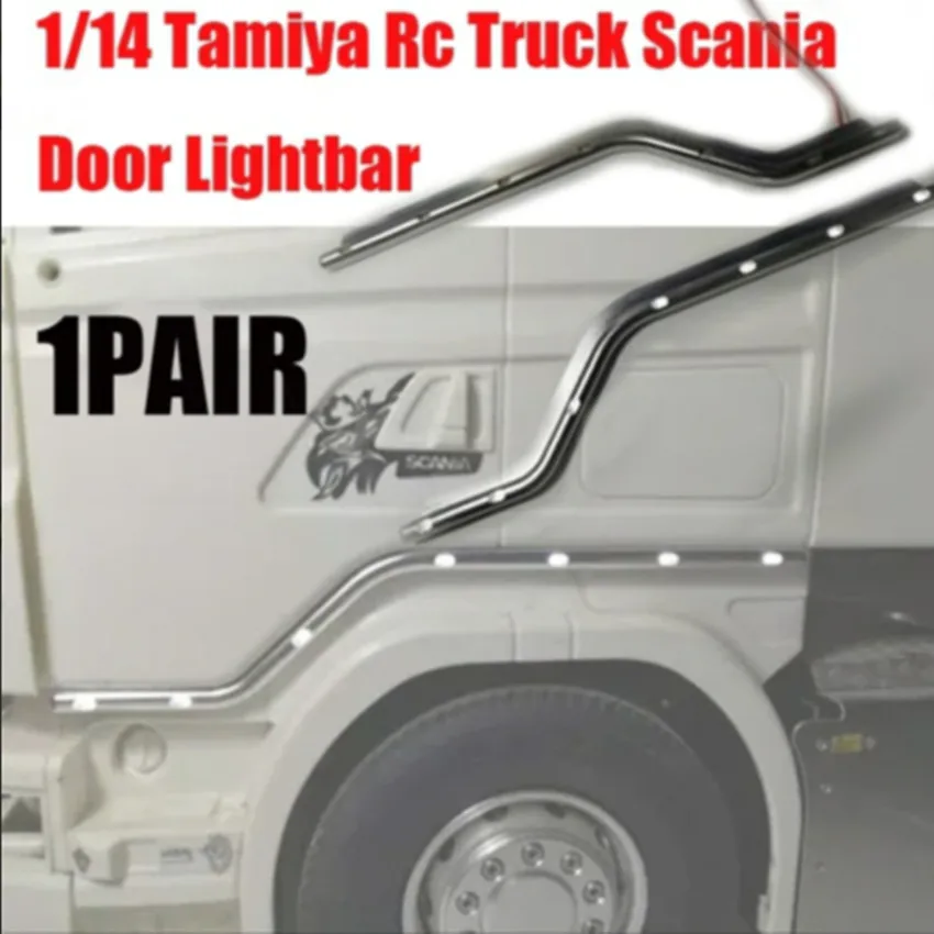 RC грузовик прицепа автобуса scania декоративные светодиодные двери лайтбар для tamiya по супер скидке 1/14th Масштаб rc scania r620 56323 r730 r470 грузовик с прицепом