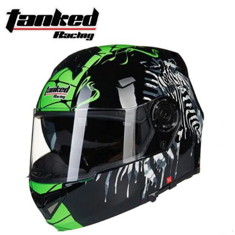 Tanked Racing ECE одобренный Filp Up мотоциклетный шлем T270 с двойными линзами Открытый мотоциклетный шлем Мото шлем - Цвет: 11