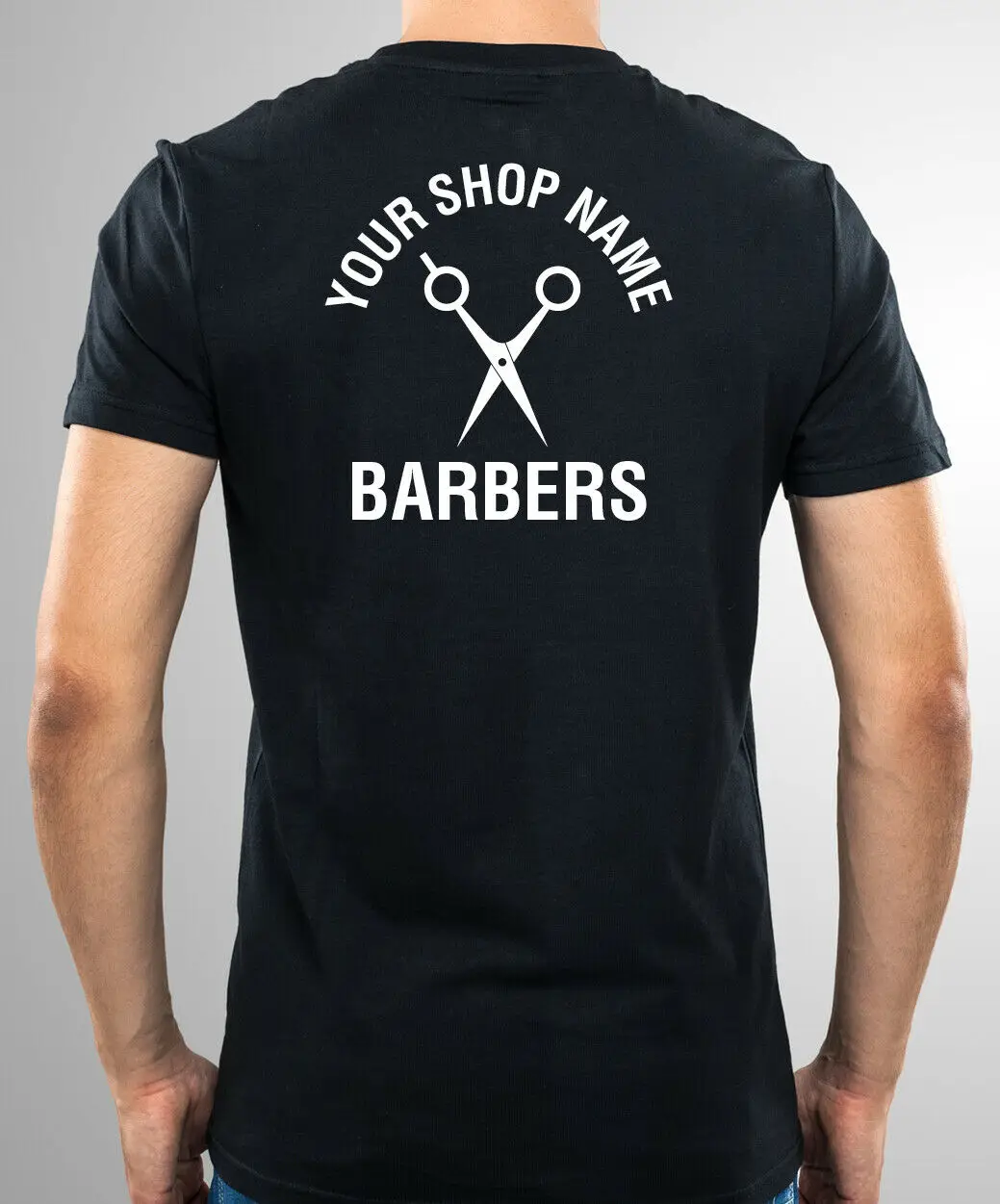 Футболка унисекс с надписью Barbers Sign Barber Pole футболка принтом и логотипом вашего