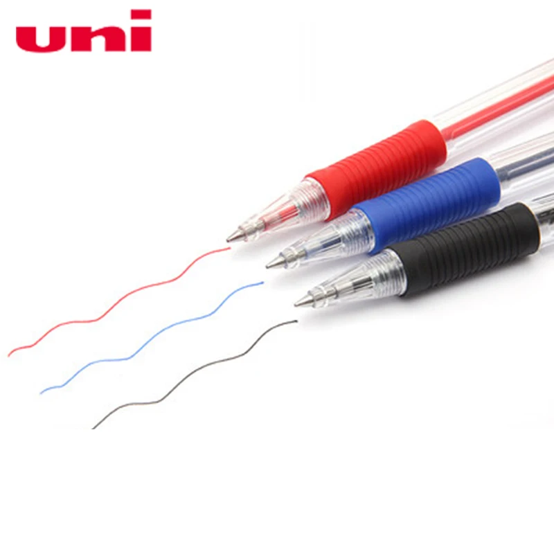 24 Pieces/Lot Mitsubishi Uni ball Laknock SN 101 Retractable Ballpoint pen 0.7mm Black/Blue/Red Color|ballpoint pen|retractable ballpoint pen0.7mm |