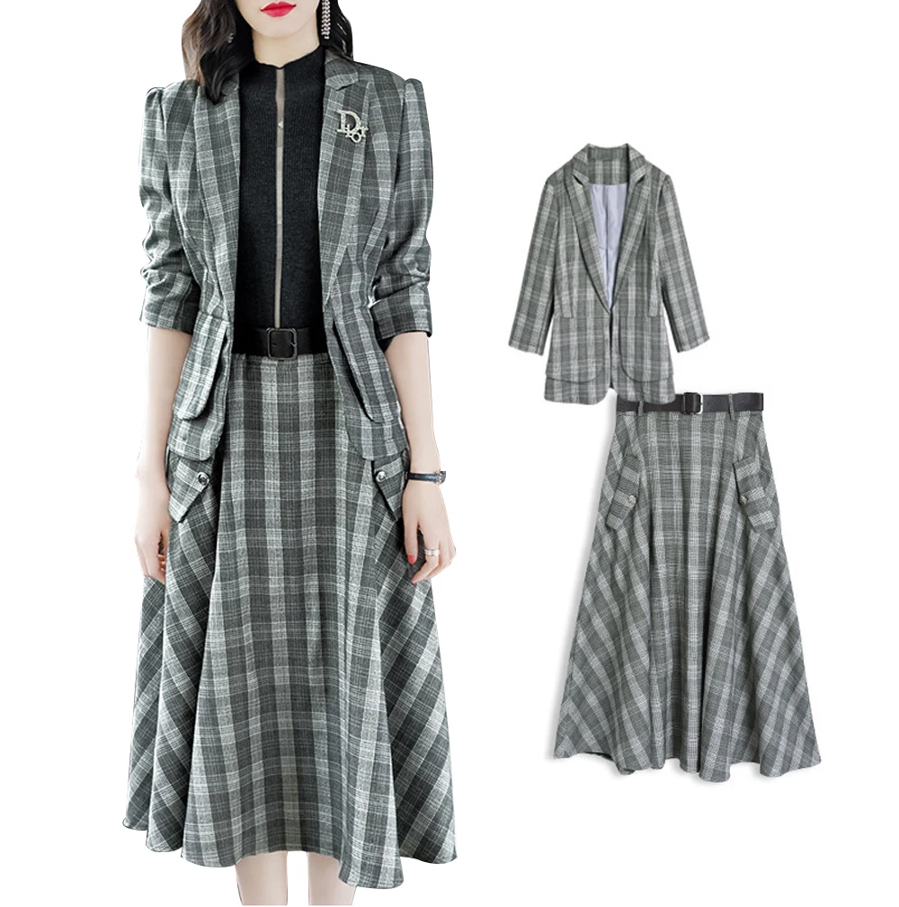 Стройная девушка Формальные делопроизводство леди Femal Для женщин комплекты