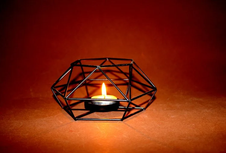 1 предмет лидер продаж в виде геометрических фигур металла Tealight подсвечники