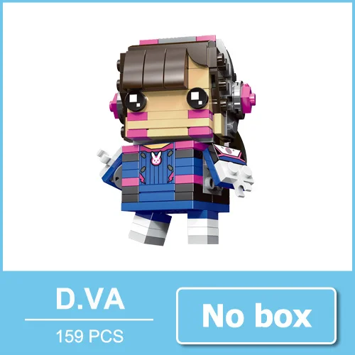 D.VA no box За просмотром Tracer Hanzo Mccree Dva игрушки экшн-фигурки блочные фигурки игра персонажи фигурки игрушка подарок для мальчика Мужчины - Цвет: D.VA no box