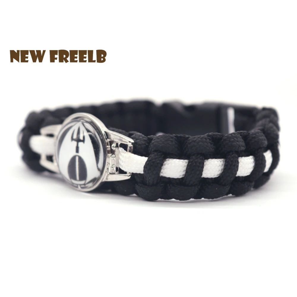 Новый фильм Aquaman Trident Logo 550 Paracord браслеты черные ювелирные изделия ручной работы