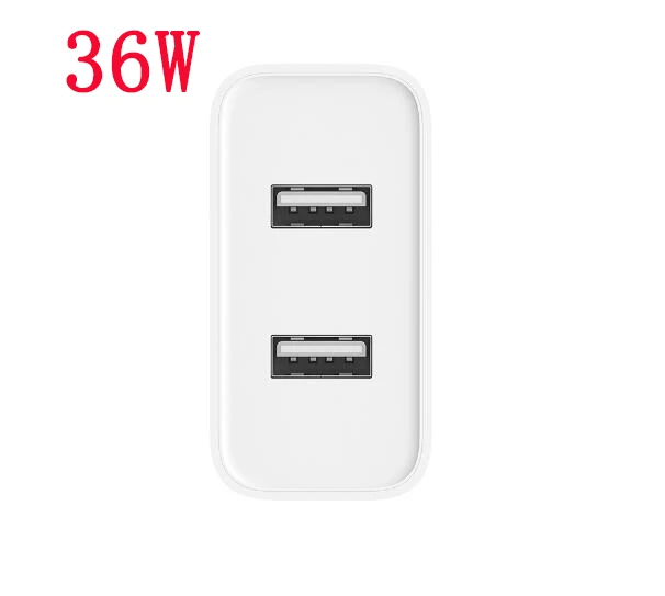 Xiao mi 18 Вт 36 Вт Dual USB QC3.0 5 в 3,0 зарядное устройство(макс.) mi Qualcomm 3,0 быстрое зарядное устройство 3,0 настенное зарядное устройство для смартфонов/Tabelt PC - Цвет: 36W with adapter