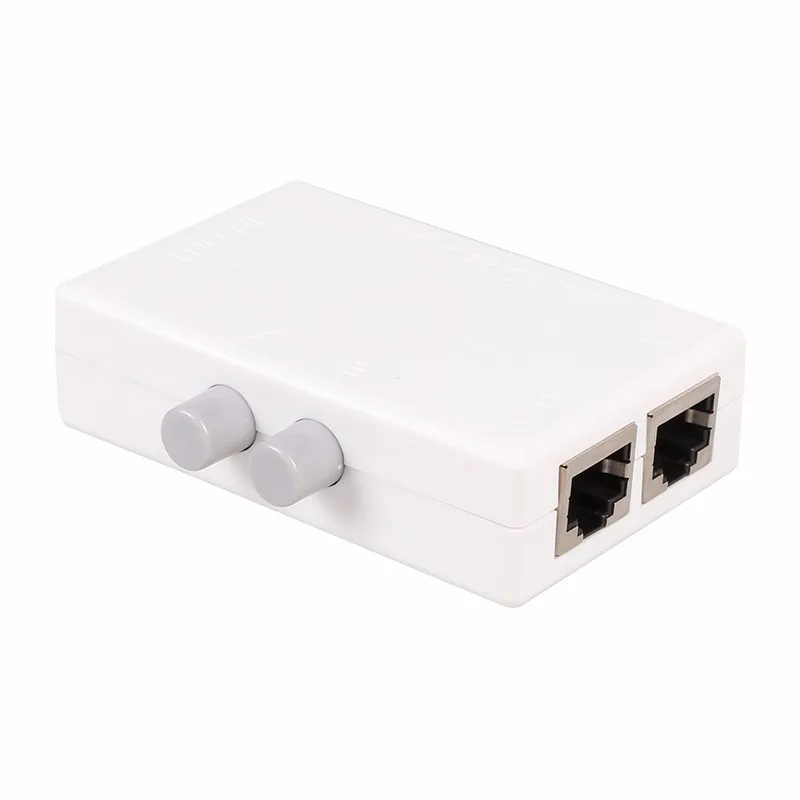 Мини коммутатор Flashcolor RJ45 с 2 портами сетевой поддержкой сети Ethernet двухканальный