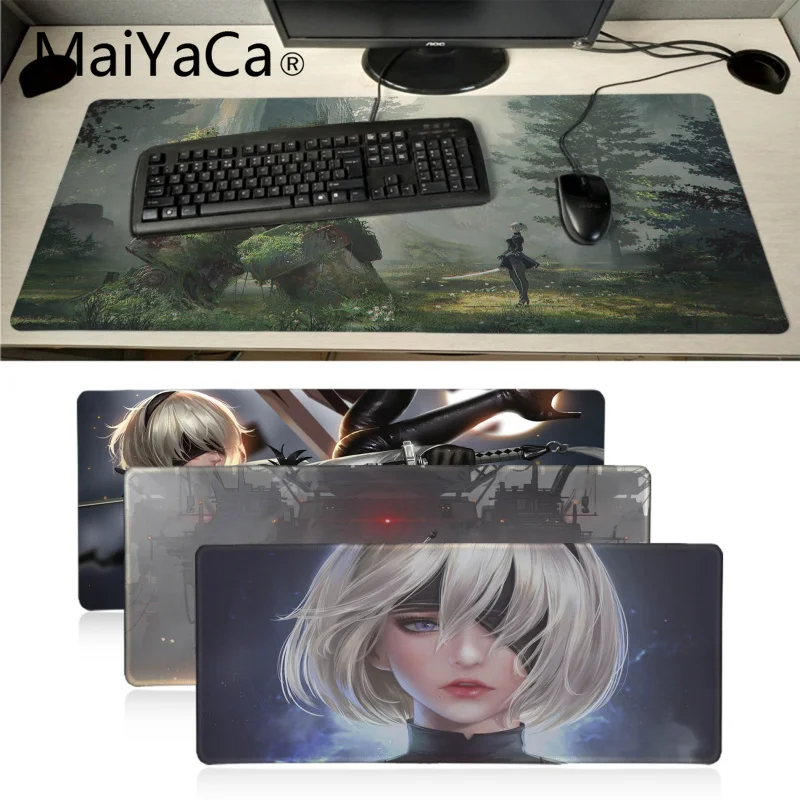 Maiyaca Nier Automata резиновая мышь прочный Настольный коврик для мыши большой размер