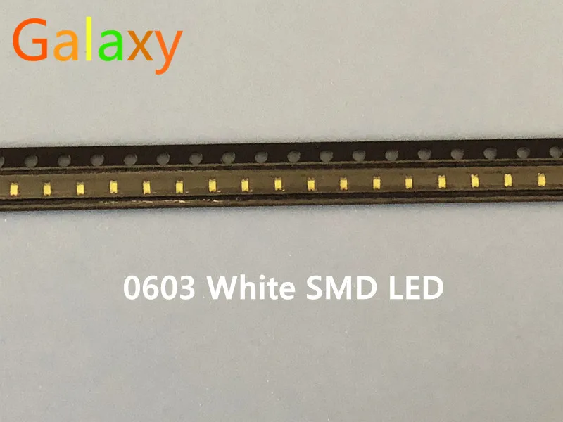 100 шт./лот маленькие белые лампы 0603 SMD LED светоизлучающие диоды Бесплатная