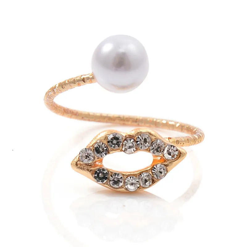 Открытое обручальное кольцо Pinksee для женщин роскошное украшение с белым