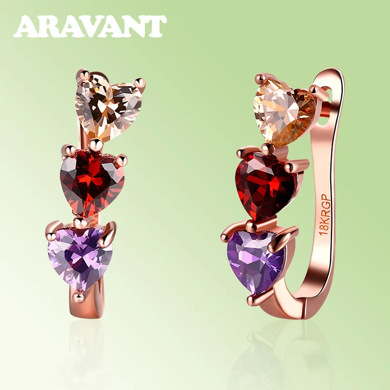 Романтические женские серьги в виде сердца AAA + | Украшения и аксессуары