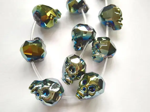 Ручная работа 22-25 мм Хрустальный Череп Кристальный скелет-продается