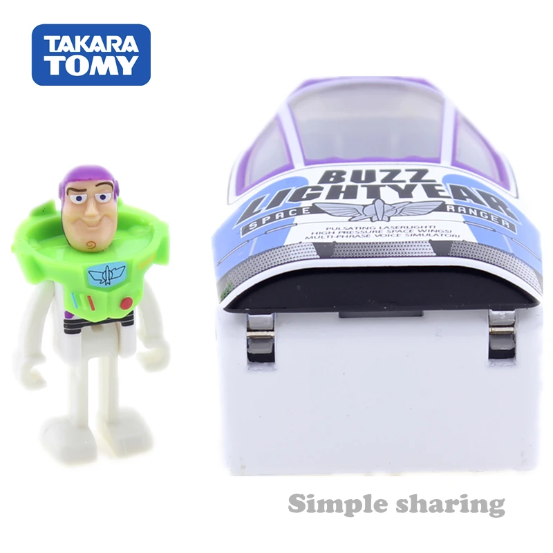 TOMICA История игрушек 01 Базз Лайтер и космический корабль Дисней Такара Томи Литые