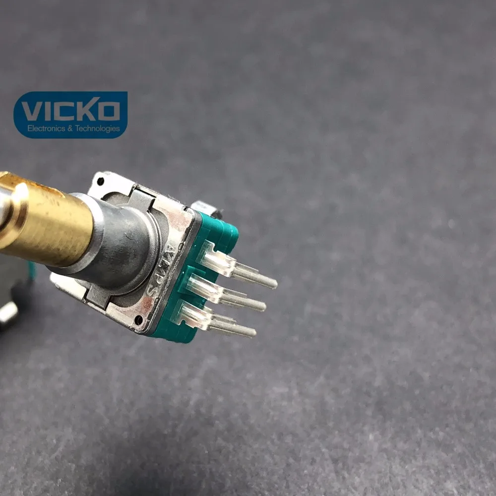 [VK]ALPS EC11EBB24C03 двойной энкодер EC11E BB24C03 с переключателем 15 импульсных точек Гладкий