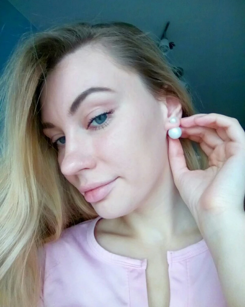 10 парт/лот Разноцветные серьги гвоздики для женщин модные с имитацией жемчуга