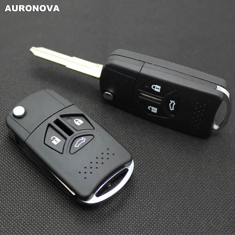 AURONOVA новый обновленный откидной Складной Корпус ключа для Mitsubishi Eclipse 3 кнопки