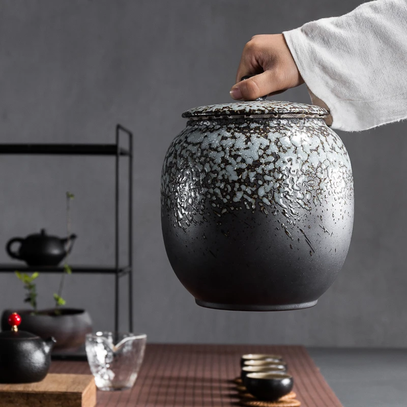 Henghou новое качество поступление для хранения бутылок и банок черный посуда чай