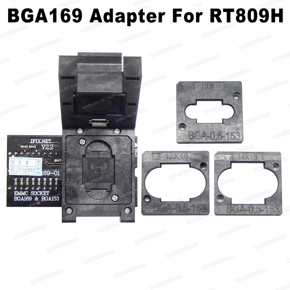 RT-BGA169-01 V2.2 EMMC Seat EMCP153 EMCP169 разъем для RT809H программиста 11,5*13 мм добавить больше 3 шт. матрица