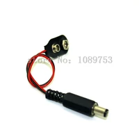 10pcs 9v dc i type 5 52 1mm battery power cable clip barrel jack connector for arduino newest electronics stocks