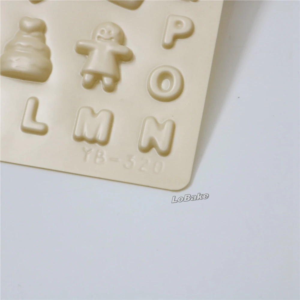 (10 шт./лот) Новое прибытие большой сердце Валентина с буквами имбирь человек формы