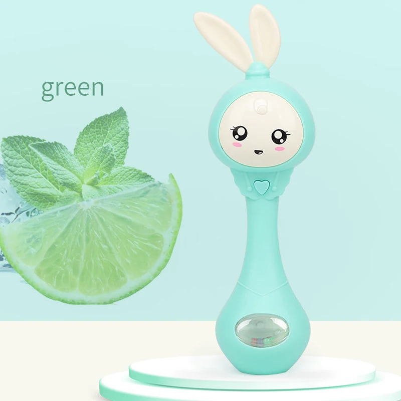 Детские погремушки Музыкальная погремушка с прорезывателем для детей подарок