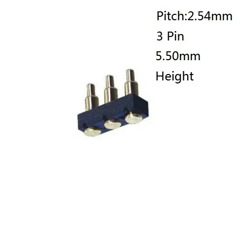 Пружинный контактный разъем pogo 10 шт. 3 шаг 2 54 мм поверхностное крепление PCB SMT