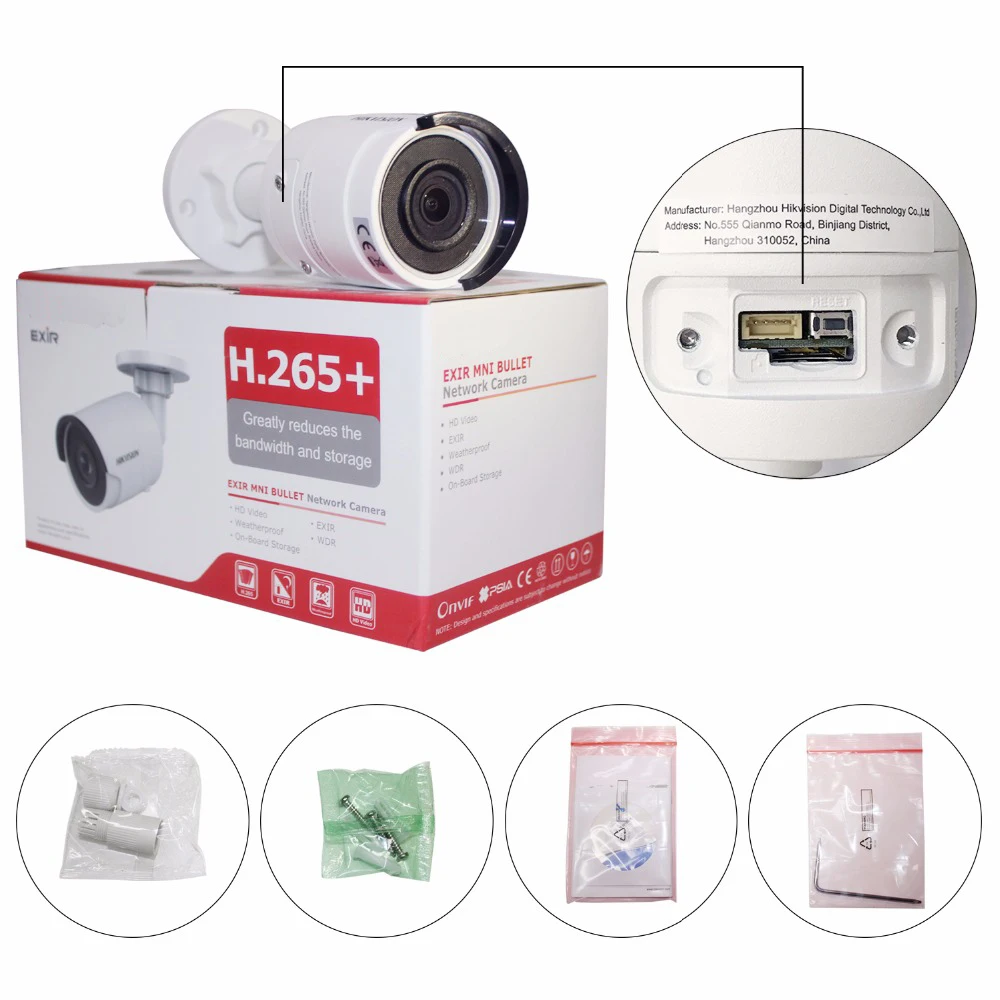 Hikvision 4 м ip камера Ir bullet DS 2CD2043G0 I cctv видеонаблюдение безопасности Easyip2.0plus