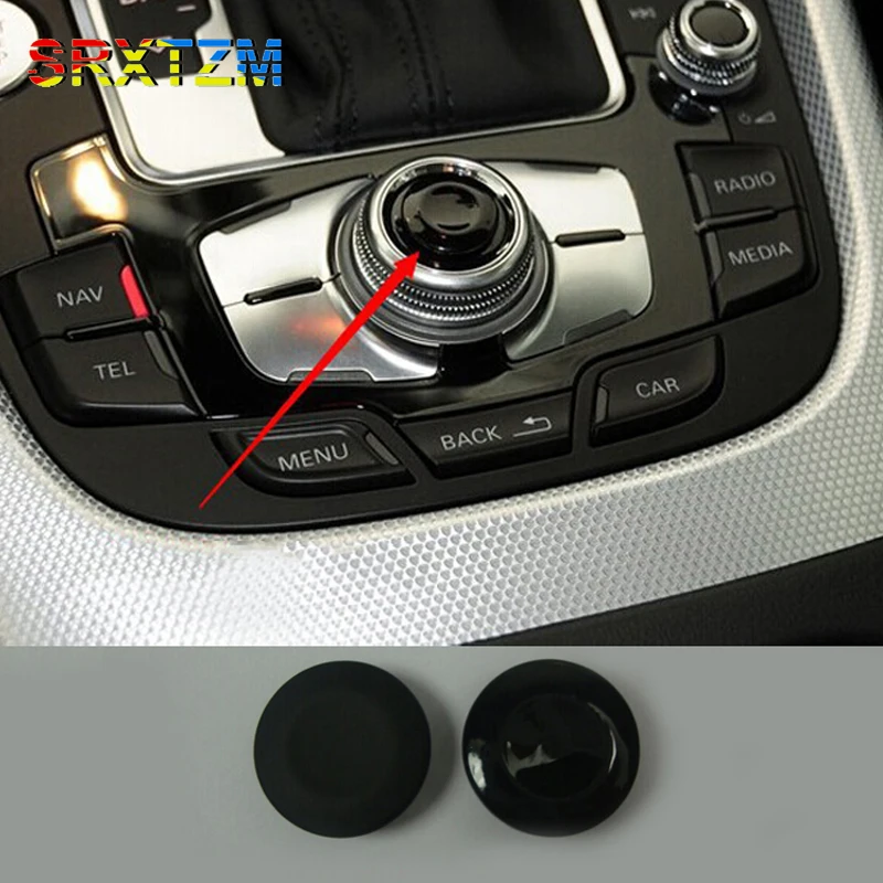 SRXTZM Car Navigation Buttons Parts Knob Button Enter Cover Refit For Audi A4L A5 Q5 A6L Q7 A8 MMI 1pcs | Автомобили и мотоциклы