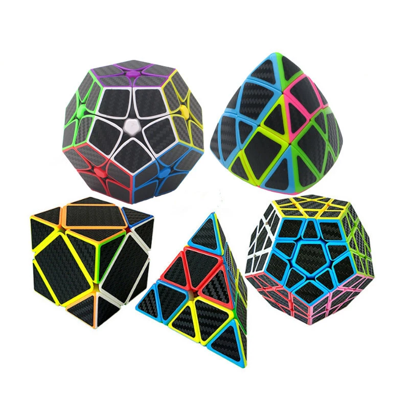 

Carbon Fiber Speed Magic Cube Triangle / Diamond / Dodecahedron / Axis Puzzle Educational Learning Toy Magico Cubo for Kids (S8