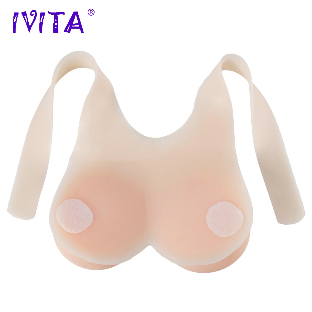 Искусственные Силиконовые груди IVITA 2000 г поддельные для трансвеститов