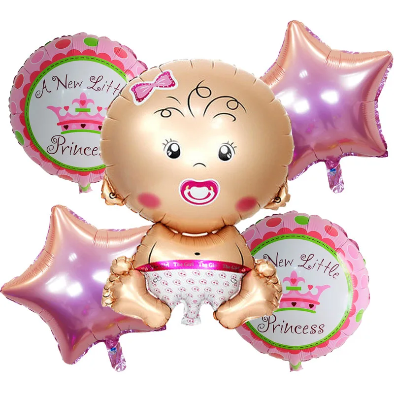 Одежда для мальчиков и девочек Фольга шарики Baby Shower украшения Anniversaire детская