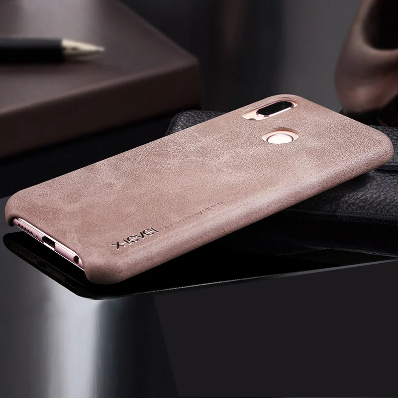 Huawei nova 3E чехол X Level винтажный из искусственной кожи защитный кожаный