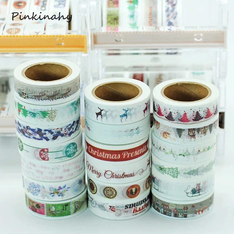 10 шт. олень лента Washi японский 1 5*10 м Kawaii Скрапбукинг инструменты клейкой ленты