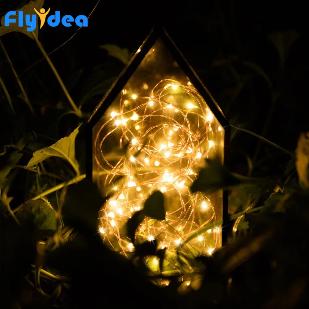 Рождественская фея наружный светодиодный DIY медный провод струнный светильник