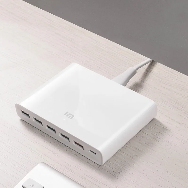 Оригинальный Xiaomi USB-C 60 Вт выходной разъем зарядного устройства Type-C 6 USB порты QC 3 0