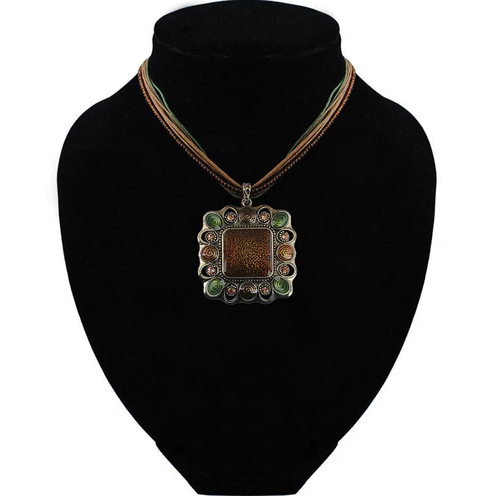 Vintage Necklace Environmentally Friendly Zinc Alloy Rhinestone Bohemia Style Ladies Pendant | Украшения и аксессуары