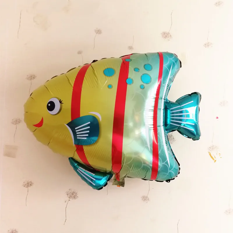 Bubble fish Большой размер 1 шт. Осьминог гиппокамп Омаров пятнистая Рыба Акула фольга гелий воздушный шар морской жизни Globos океан животное тема украшение для вечеринки - Цвет: Bubble fish