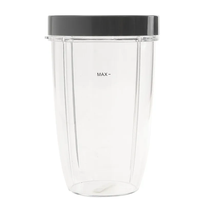 Пластиковая серая зернистая чашка 24 унции с крышкой для Nutribullet Nutri запчасти