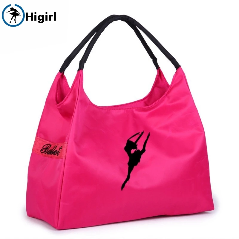 Free Shipping Women Black Pink Ballet Tote Bags Adults Rose Red Waterproof Canvas Big Dance Bag Yoga Handbag AS8626 | Тематическая
