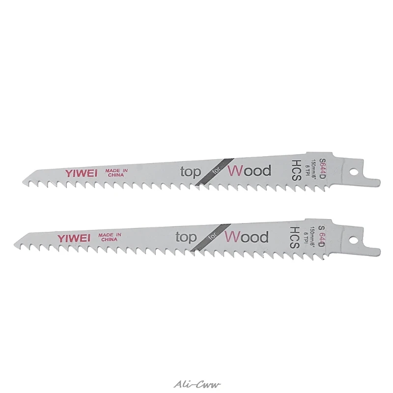 

2Pcs 6" Blades Reciprocating Saw Sharp S644D Extra Sabre Pruning For Wood Safety