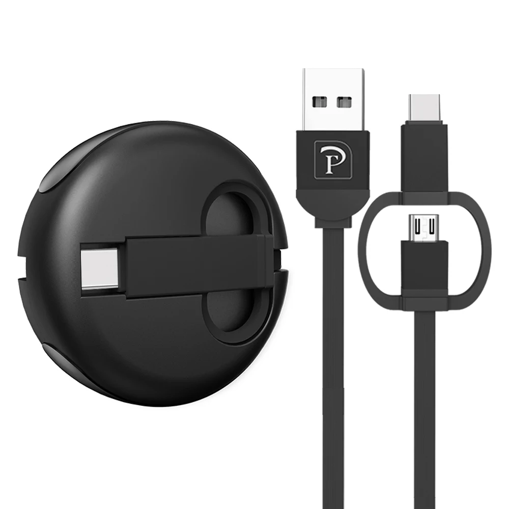 Black Oatsbasf USB C кабель для samsung Galaxy S9 Plus One Plus 6 5T Xiaomi mi x 2 кабель передачи данных для быстрой зарядки для Xiaomi mi 8 - Цвет: Black