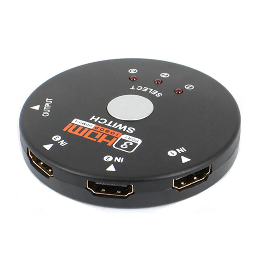 3x1 HDMI коммутатор круговой разветвитель коробки полный HD1080P удлинитель 3-в-1 1xHDMI