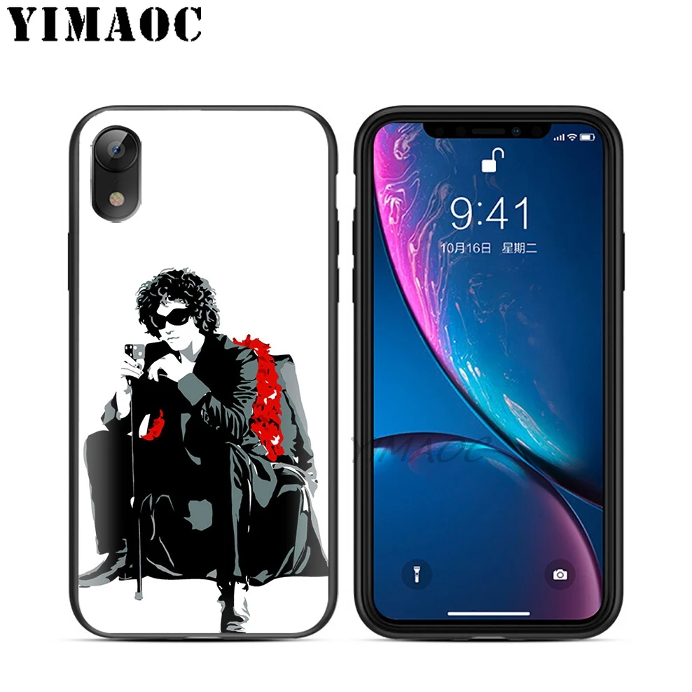 YIMAOC Банбери рок-певец Мягкий ТПУ Черный силиконовый чехол для iPhone X или 10 8 7 6S Plus 5 5S