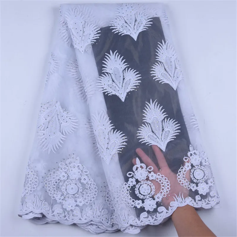 

Hot Selling Wedding Dress French Tulle Lace Fabric High Quality Nigerian Lace Fabric African Net Lace Fabric Milk Silk LaceA1590