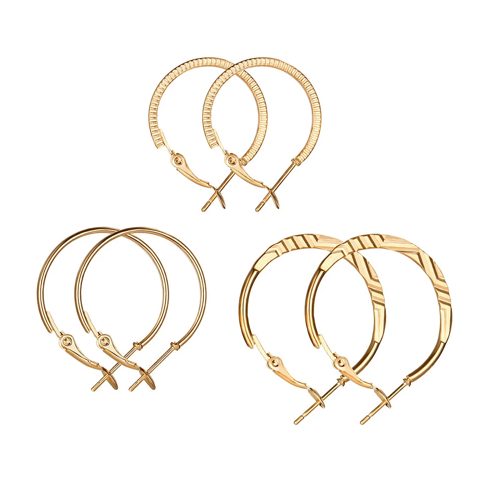 9 пар/уп. геометрические круглые серьги-кольца в стиле панк для женщин и девушек