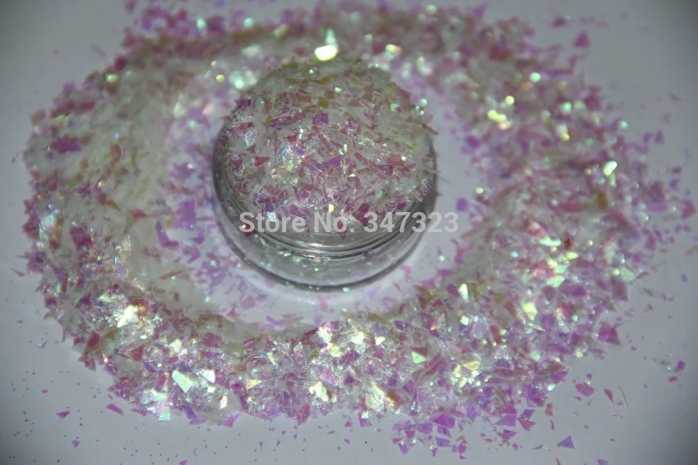 10 радужных цветов случайный вырез блеск майлар для украшения ногтей и других |
